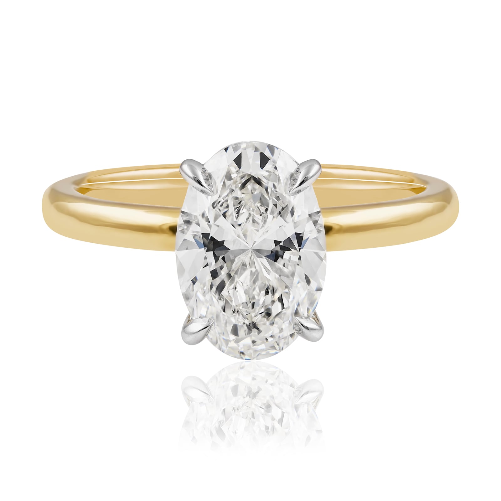 The Jacqueline Ring… 1.5 Carat Oval 4 Claw Solitaire Lab Created Diamond Ring. Part of The Madison Collection and exclusive to LeGassick.