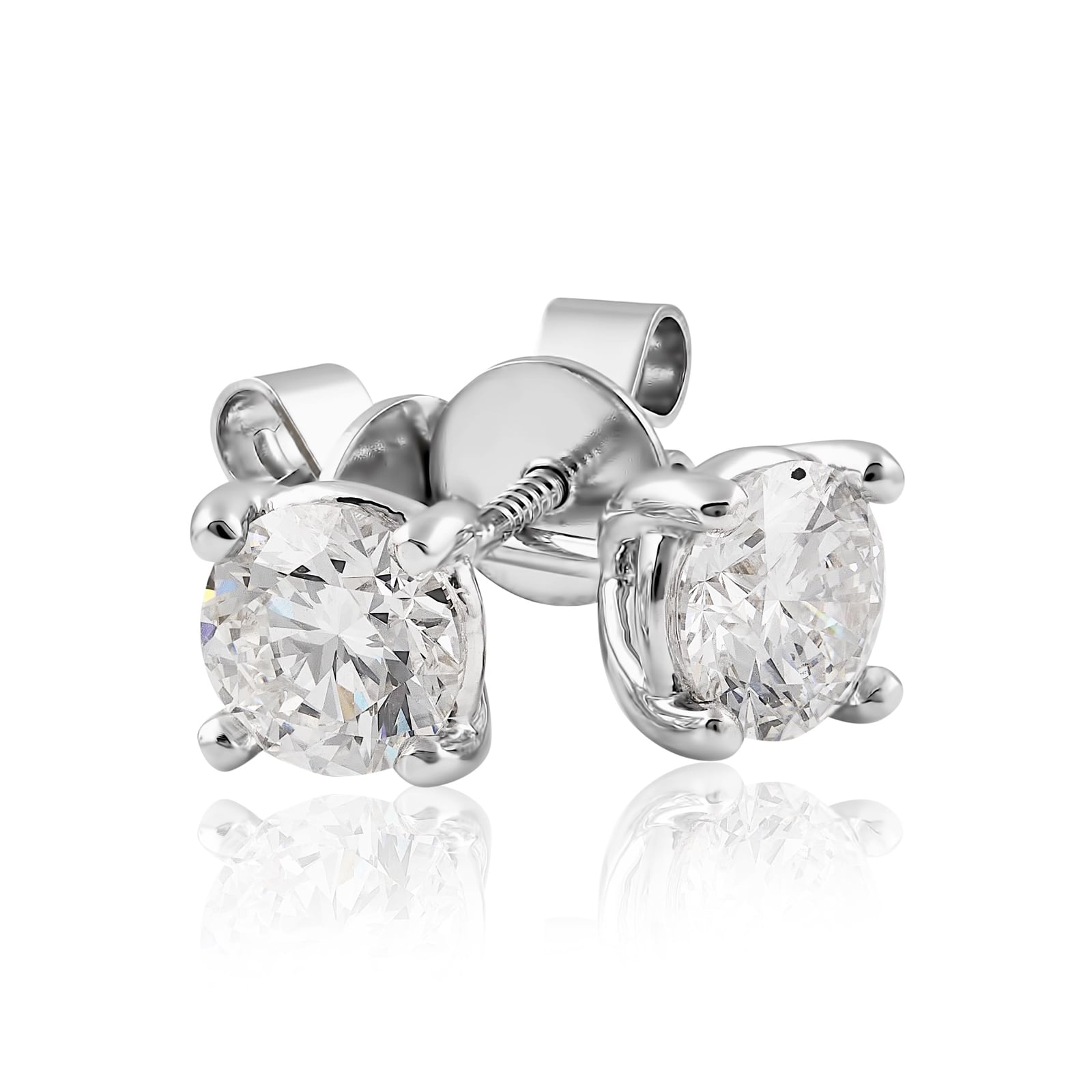 The Lauren Diamond Studs… 2 Carat Lab Created Diamond Stud Earrings In White Gold. Part of The Madison Collection and exclusive to LeGassick Jewellery.