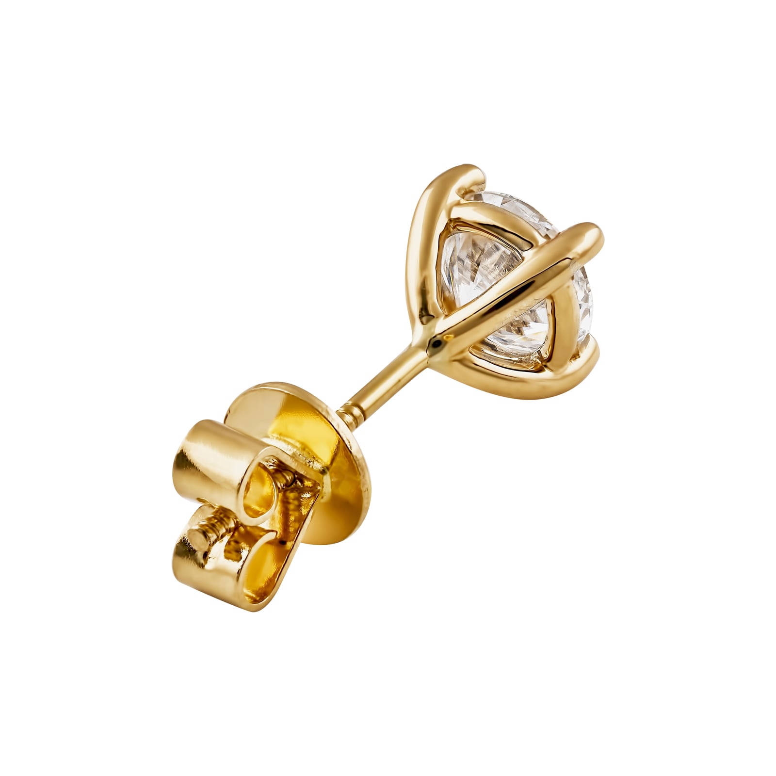 The Anna Diamond Studs… 2 Carat Lab Created Diamond Stud Earrings In Yellow Gold. Part of The Madison Collection and exclusive to LeGassick Jewellery.