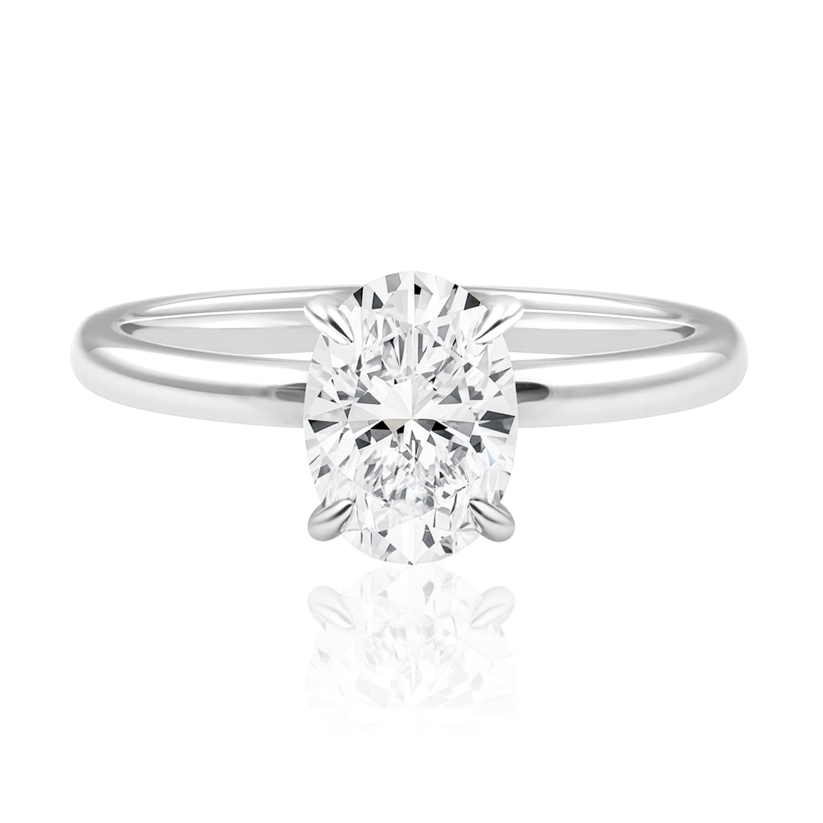 The Jacqueline Ring&hellip; 1.5 Carat Oval 4 Claw Solitaire Lab Created Diamond Ring. Part of The Madison Collection and exclusive to LeGassick.