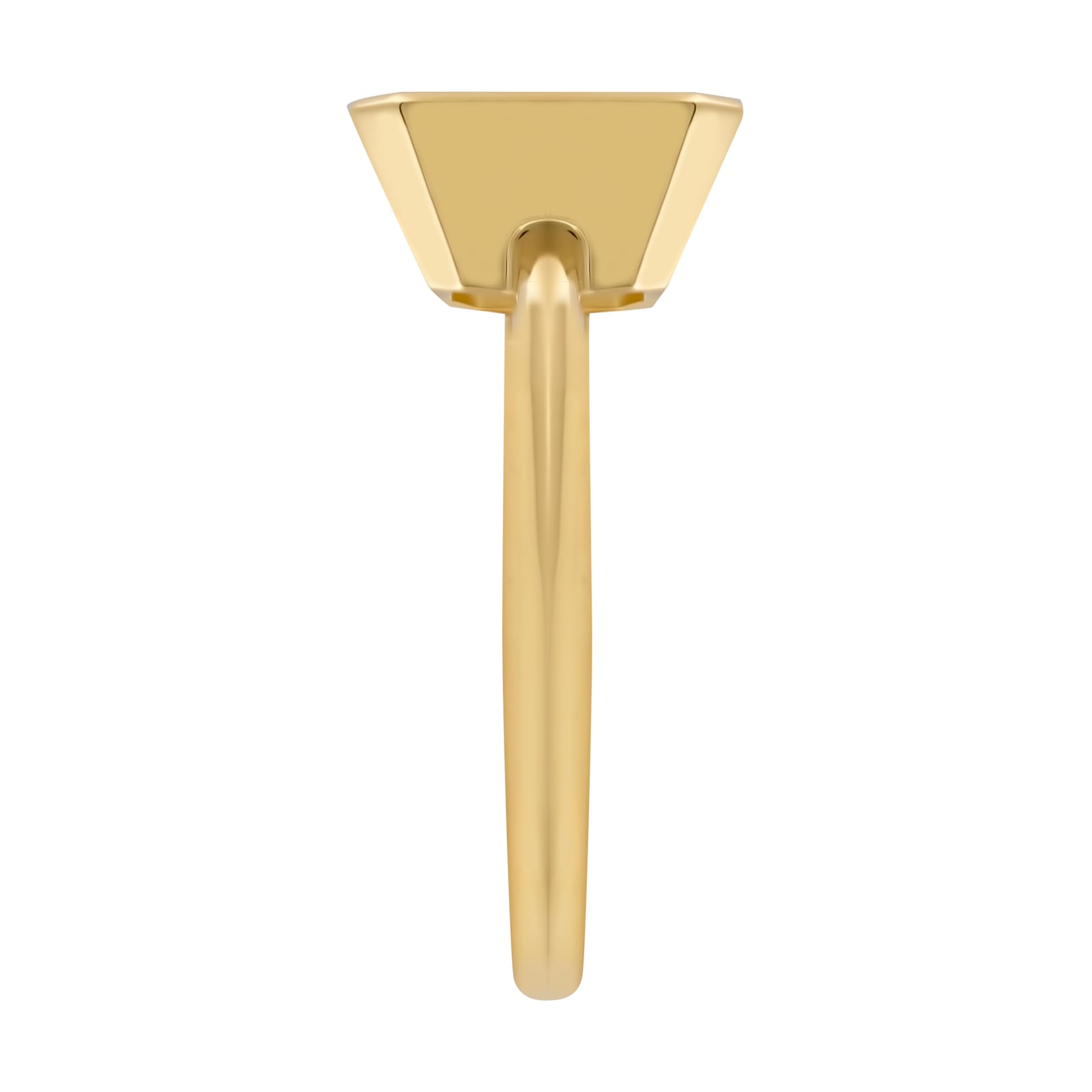 Margot... 2 Carat Emerald Cut Bezel Rubover Solitaire Lab Created Diamond Ring from The Madison Collection.
